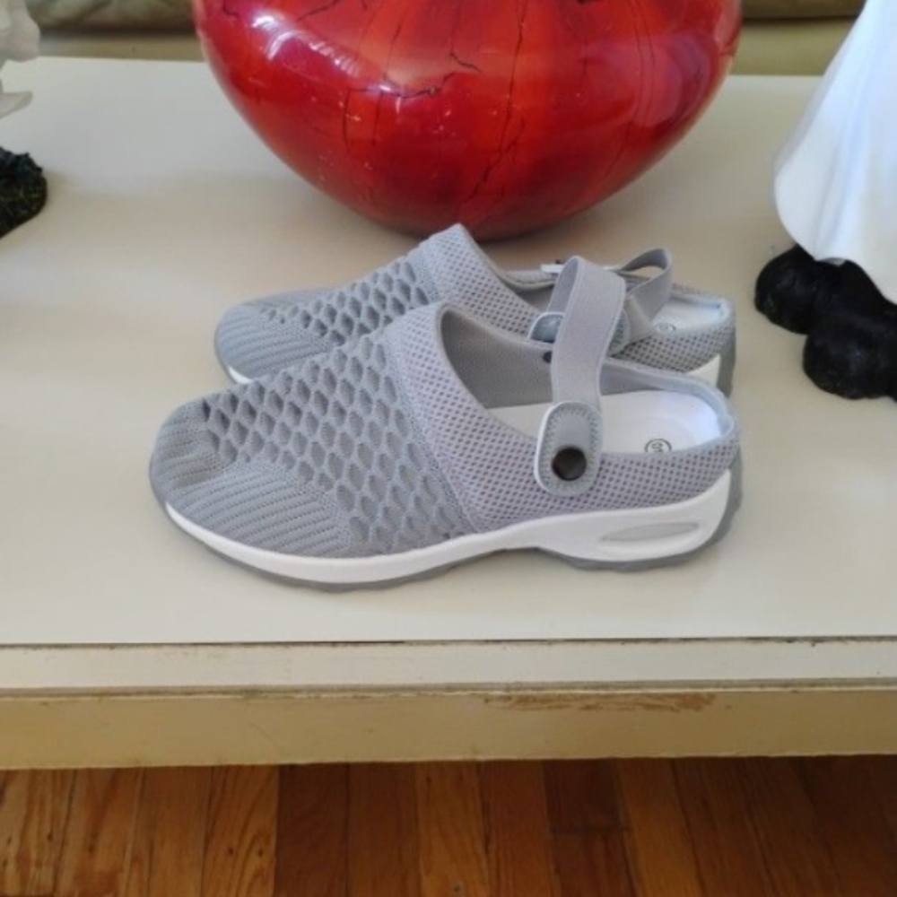 Gray Women's Slip-On Shoes